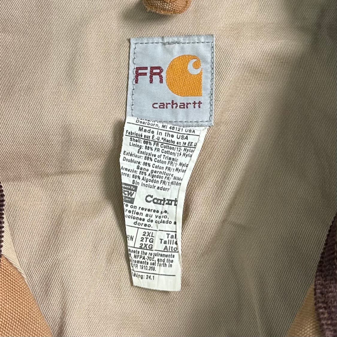  칼하트 방염 덕 캔버스 워크 자켓 상품이미지5