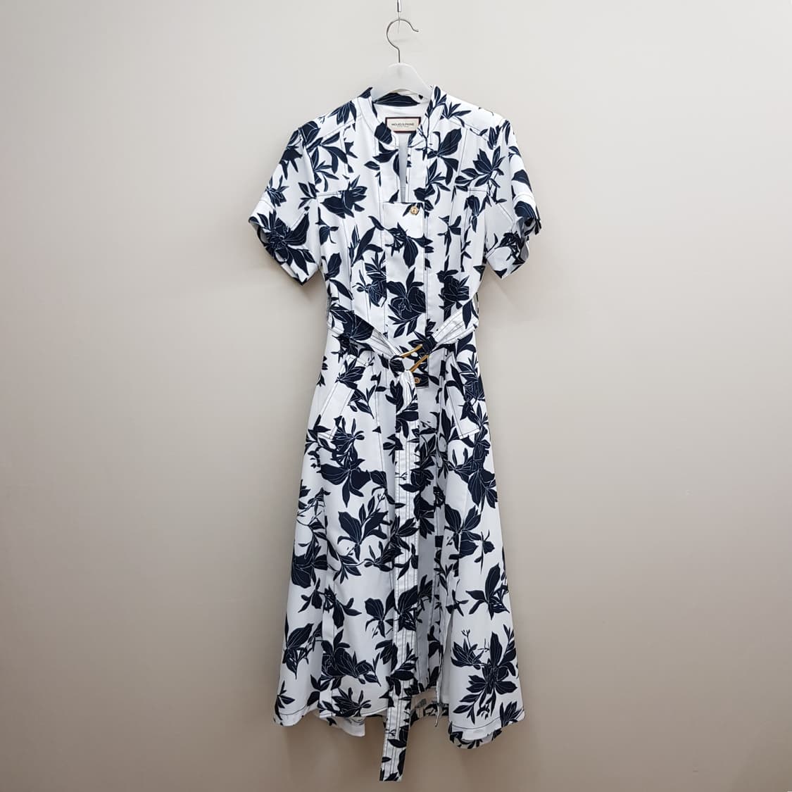 모조에스핀 2021 플라워 패턴 벨티드 롱원피스 M사이즈 상품이미지1