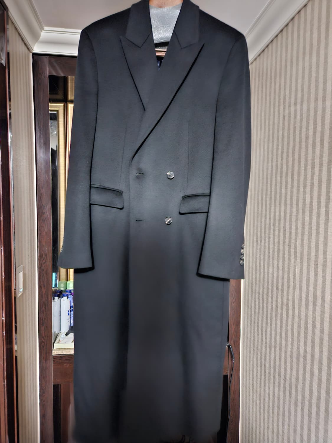 포커페이스 로로피아나 czar 짜르 더블코트 블랙 48사이즈 상품이미지1