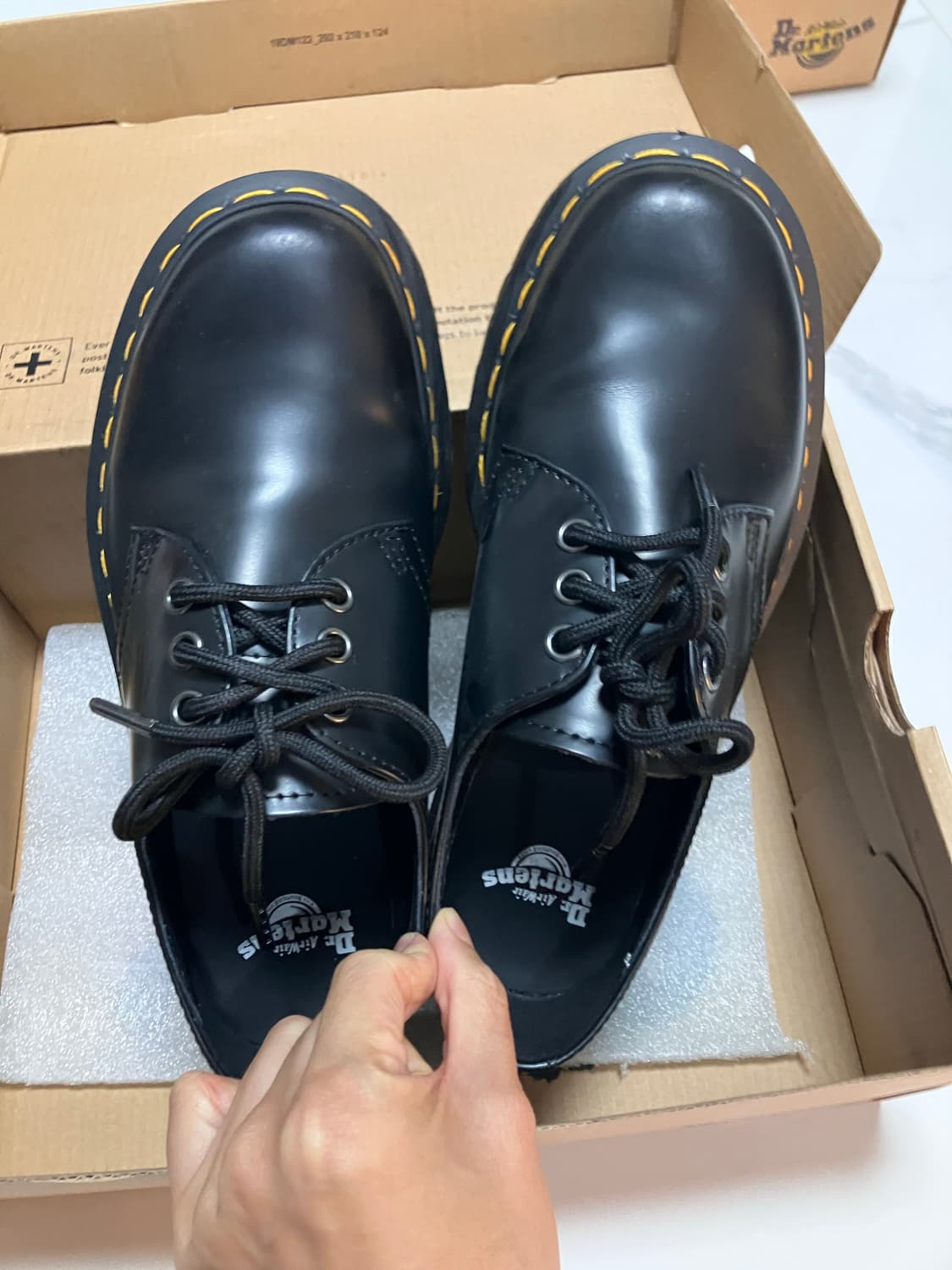 4시간착용 새거같은 닥터마틴 쿼드 1461 로퍼 uk4  us6 상품이미지1