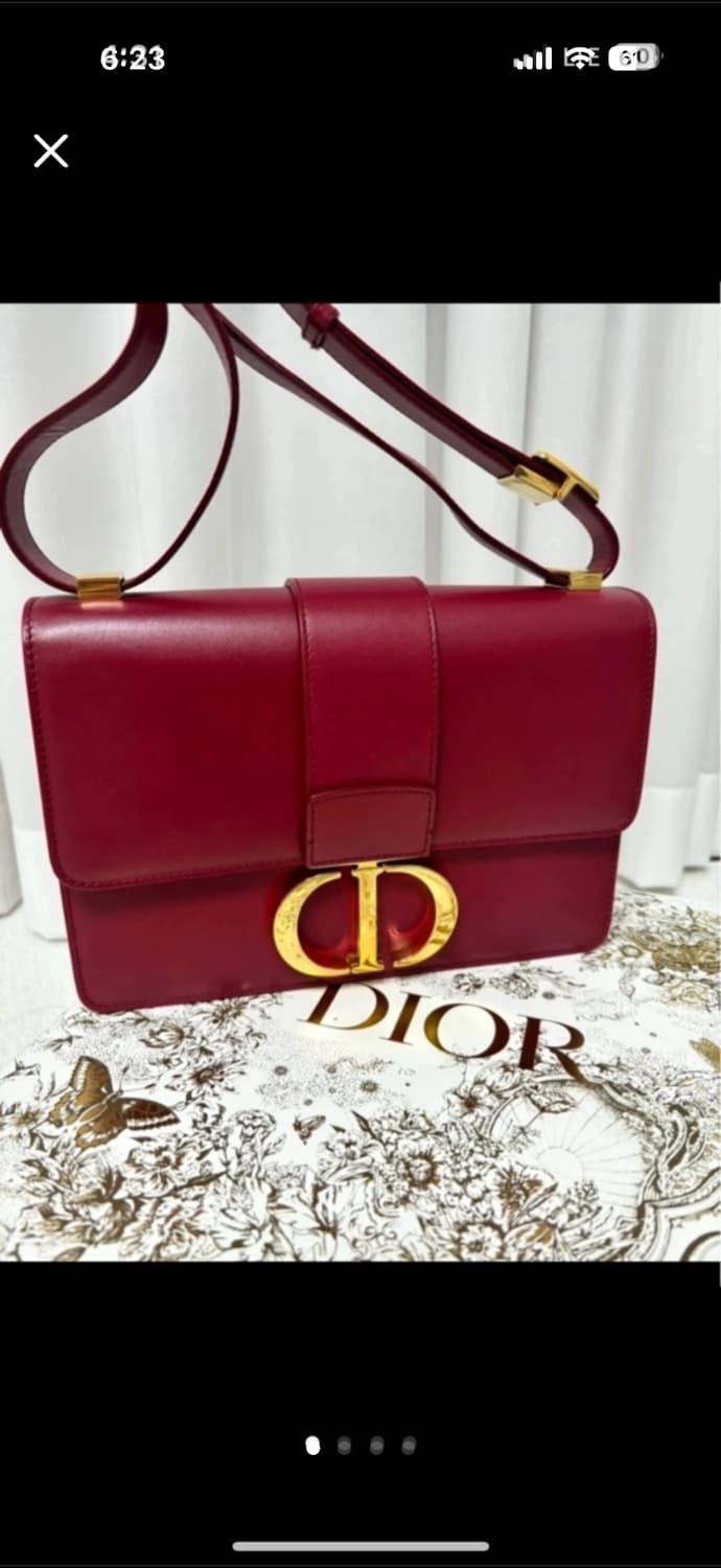 디올 몽테인 백 버건디 상품이미지1