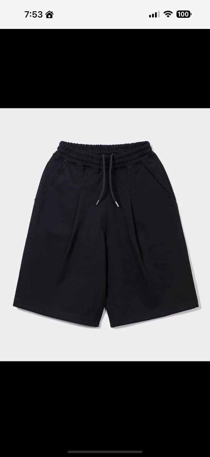 제로 딥 원턱 스웻 쇼츠 상품이미지1