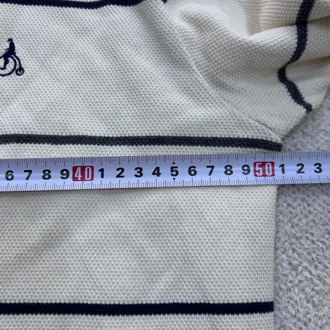 100 빈폴 아이보리 스트라이프 티셔츠 0414E 상품이미지6