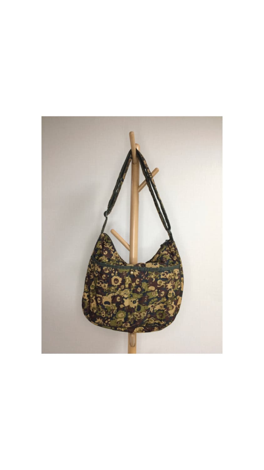 빈티지 카모 애니멀 패턴 패디드 크로스백 상품이미지5