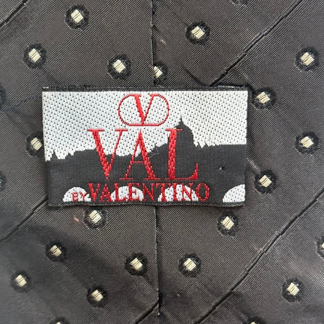 (VALENTINO) 발렌티노 실크100 도트 패턴 넥타이 상품이미지3