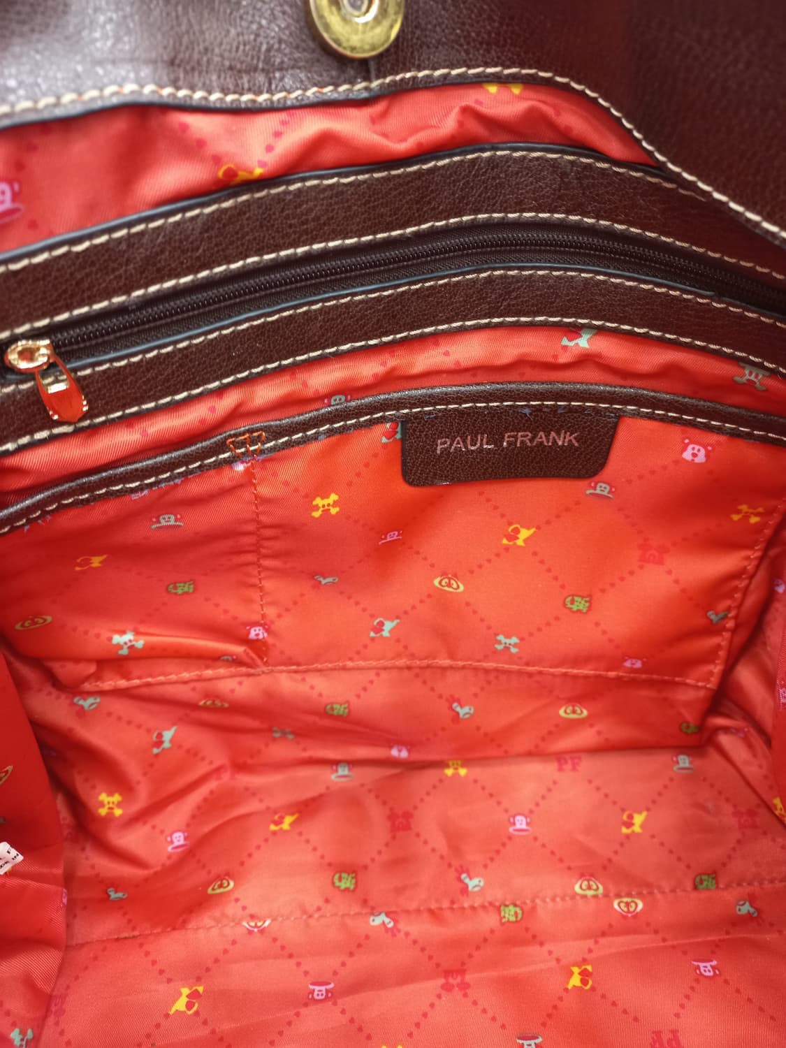 폴프랭크 브라운 가죽 숄더백 상품이미지4