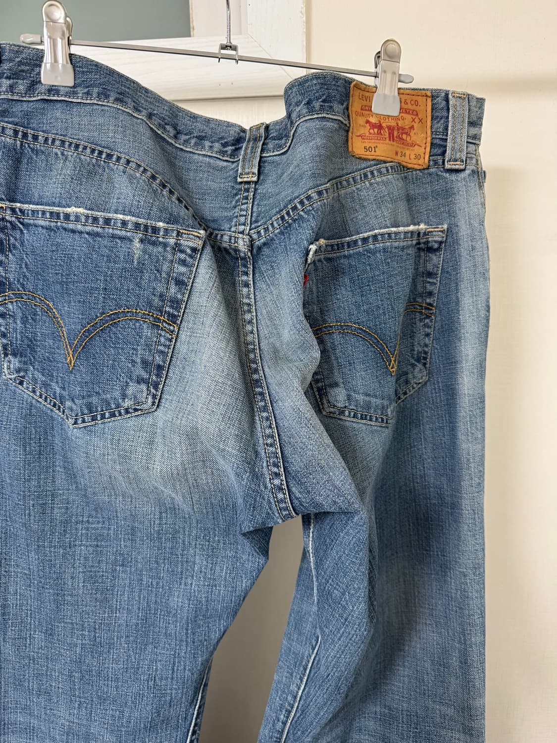 O0s Levis 리바이스 501버튼플라이 스트레이트 데님 팬츠 상품이미지3