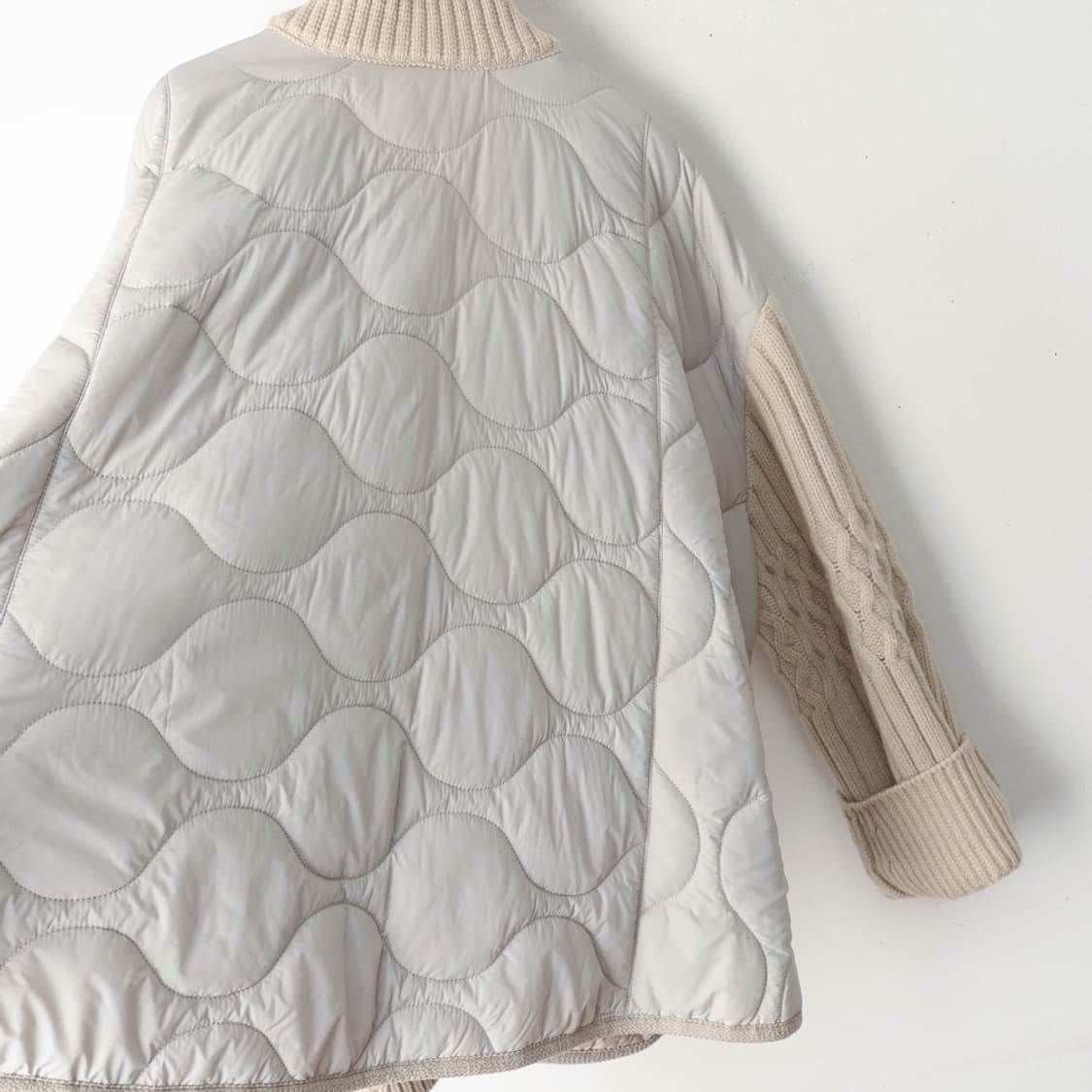 55/시스템 울 텍스처 블록 점퍼 상품이미지3