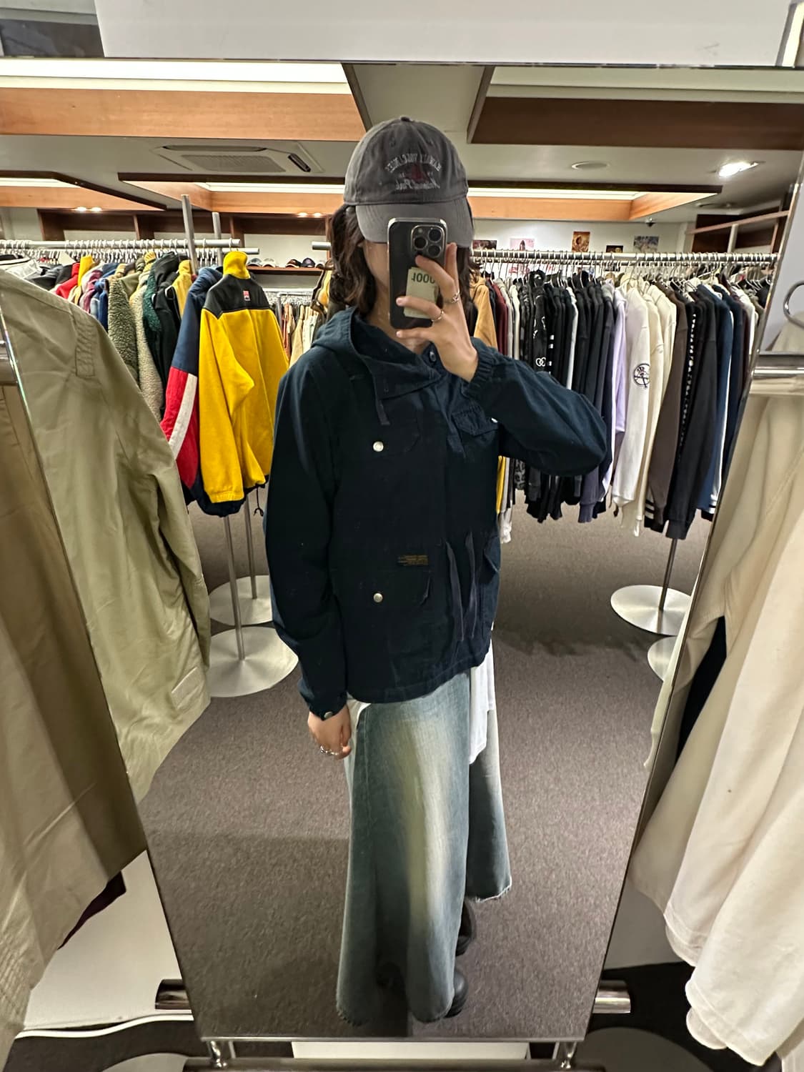 M)Uniform Bridge vintage 네이비 아노락 자켓 상품이미지1