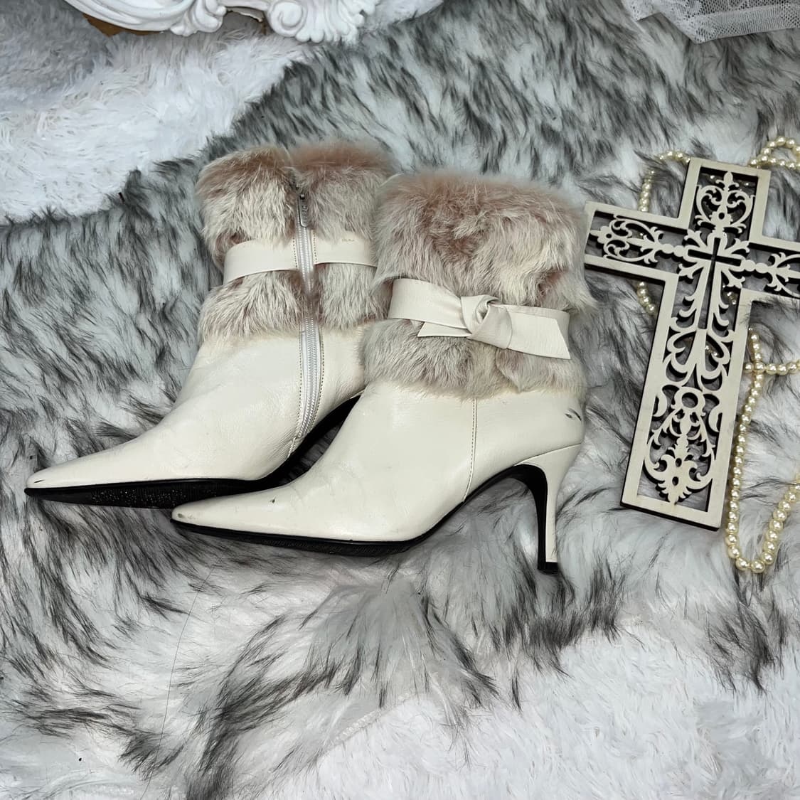 빈티지 레빗퍼 힐 상품이미지2