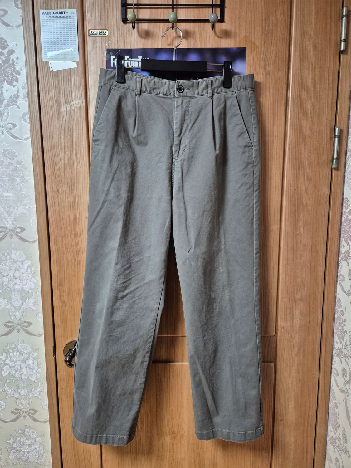 지오다노 원 턱 플리츠 치노팬츠 32 머드 상품이미지1