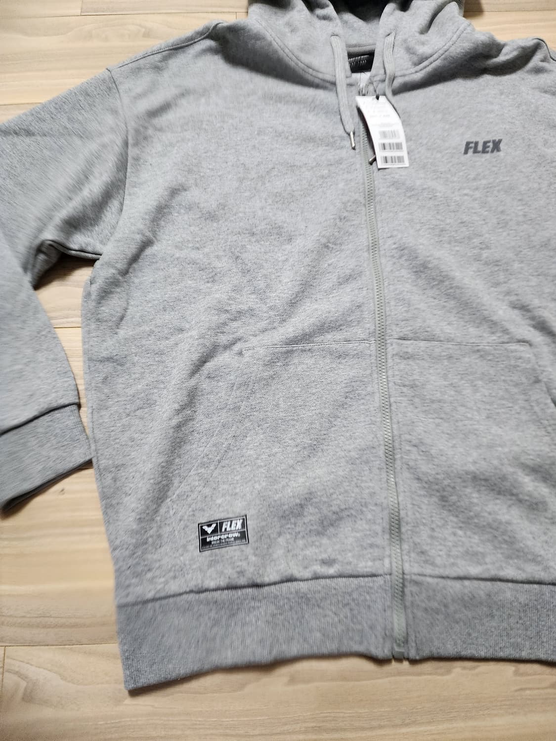 인터크루후드집업자켓그레이 상품이미지3