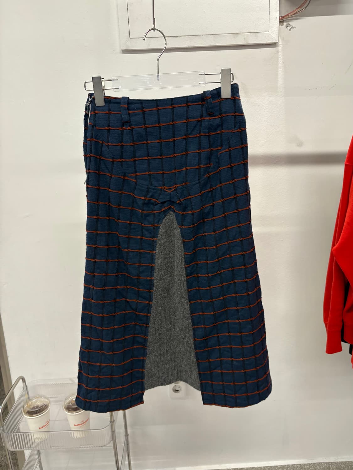 Clutch check knit skirt 상품이미지4