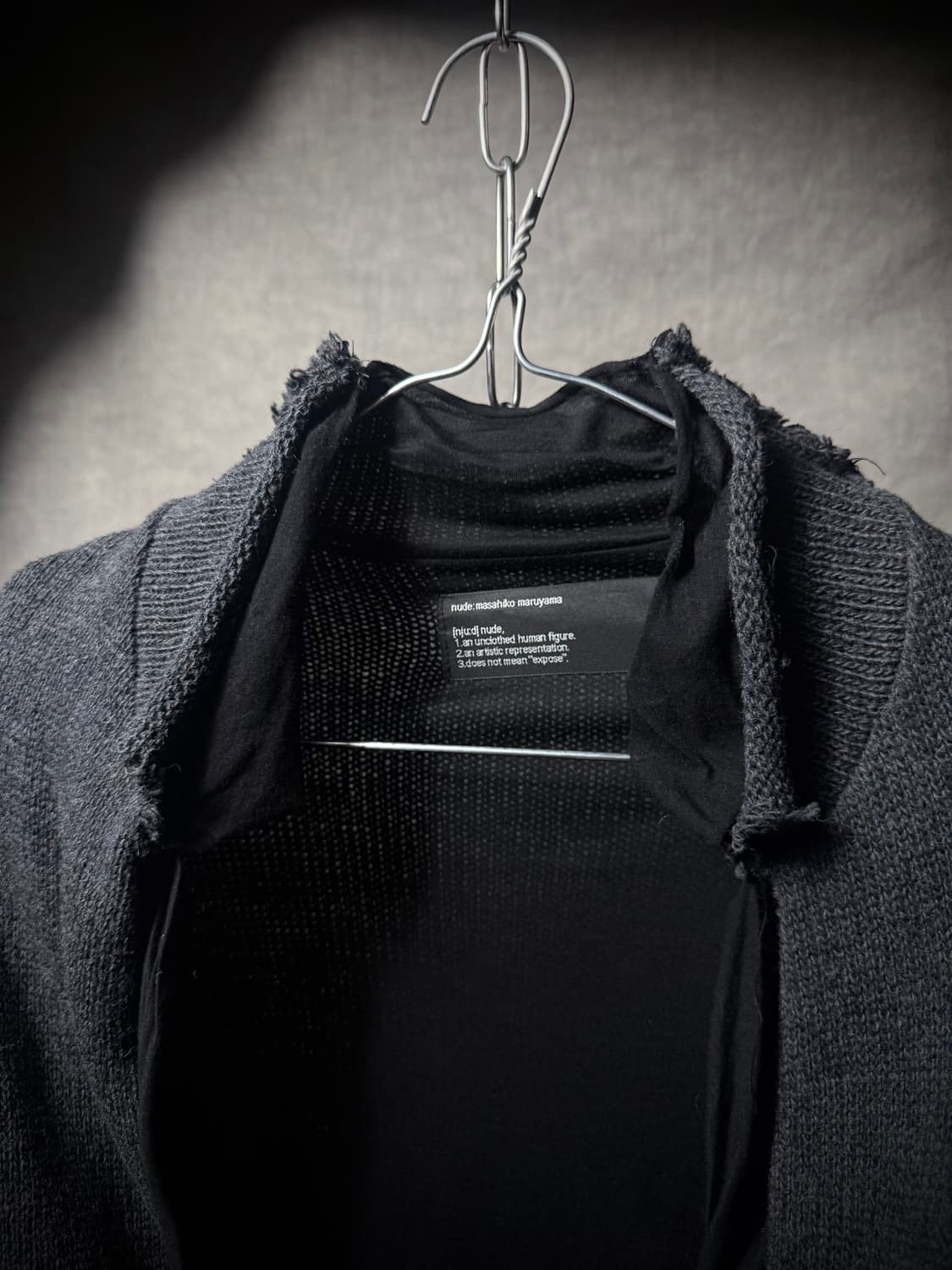 nude:mm Raw Edge Layered Knit Cardigan   상품이미지4