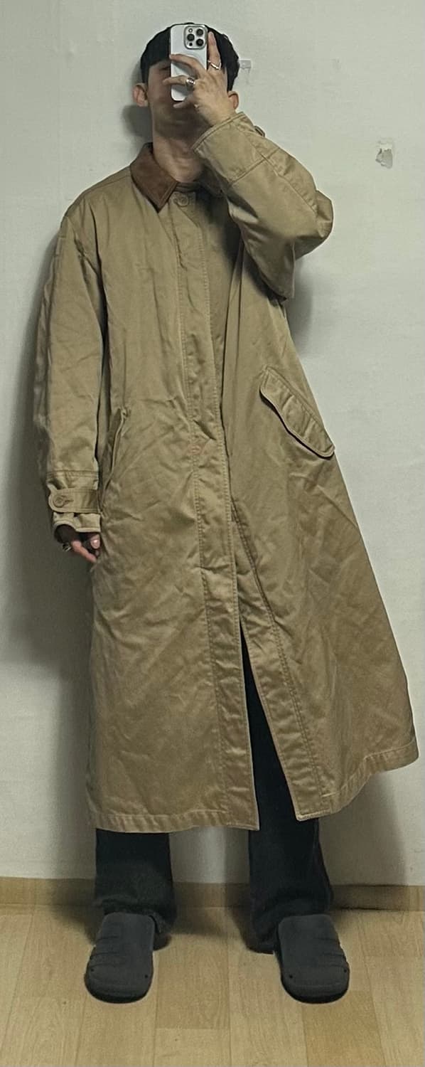 말보로 클래식 레더카라 롱코트 상품이미지5