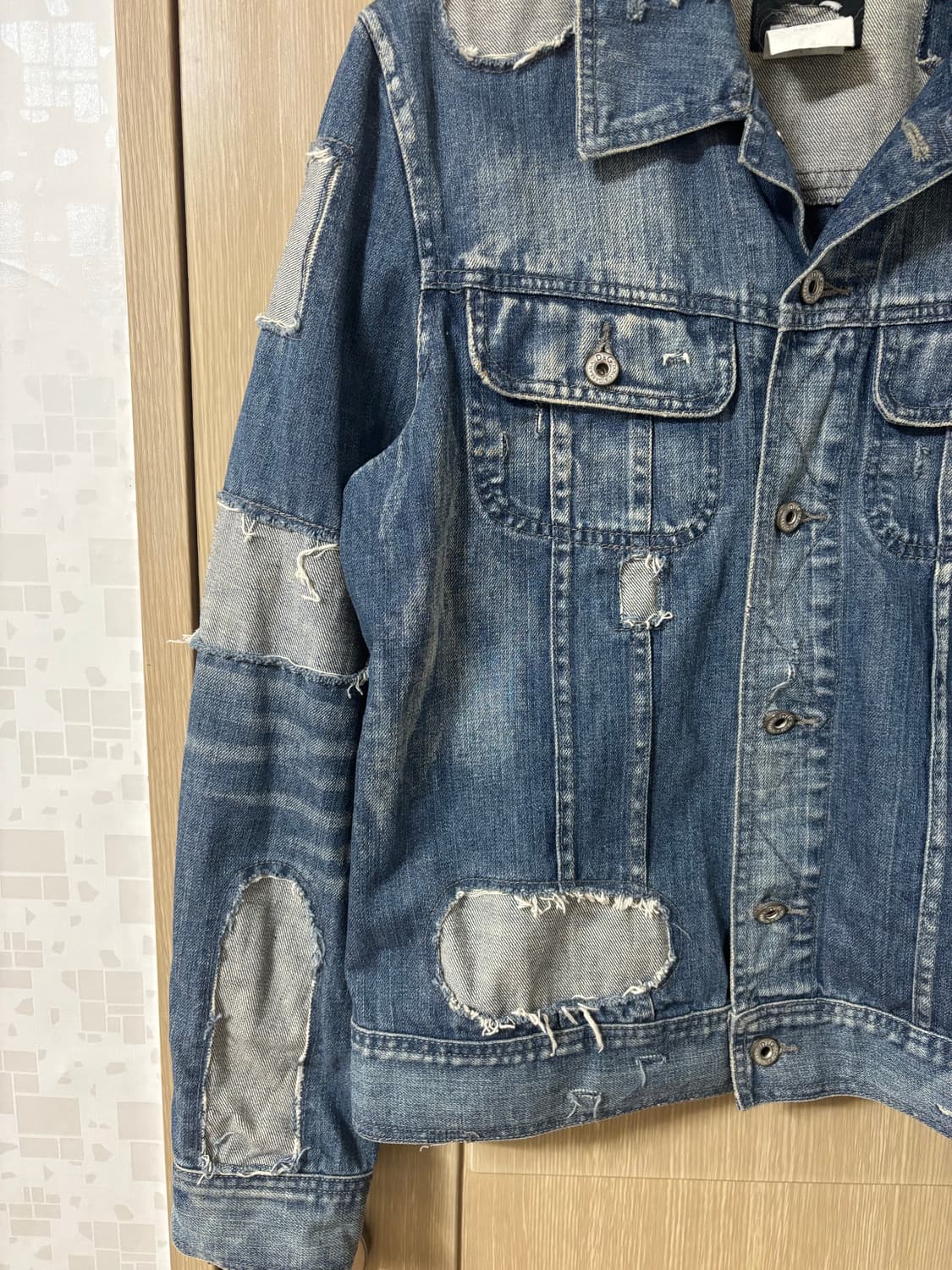 돌체앤가바나 데님 자켓 데미지 워싱 상품이미지2
