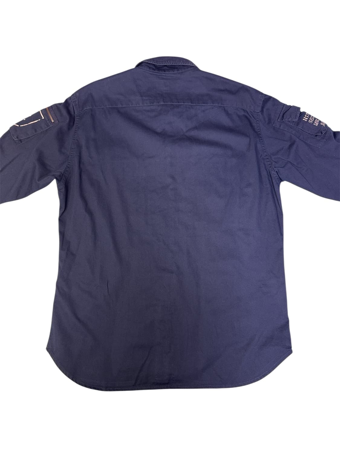 아비렉스 AVIREX USA 패치 밀리터리 셔츠 네이비 2XL 상품이미지8