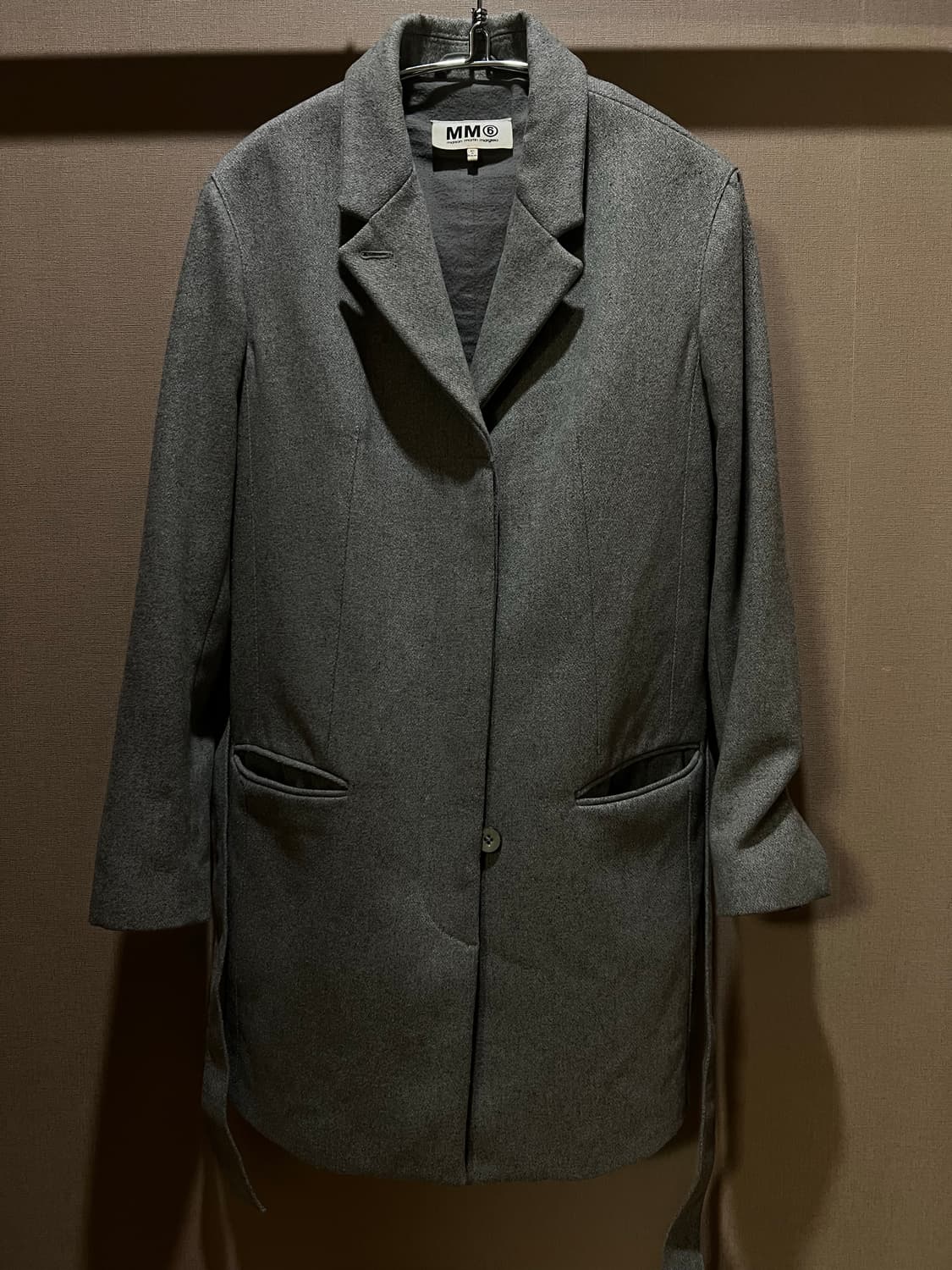 메종마르지엘라 MM6 그레이 쓰리버튼 코트 40 상품이미지1