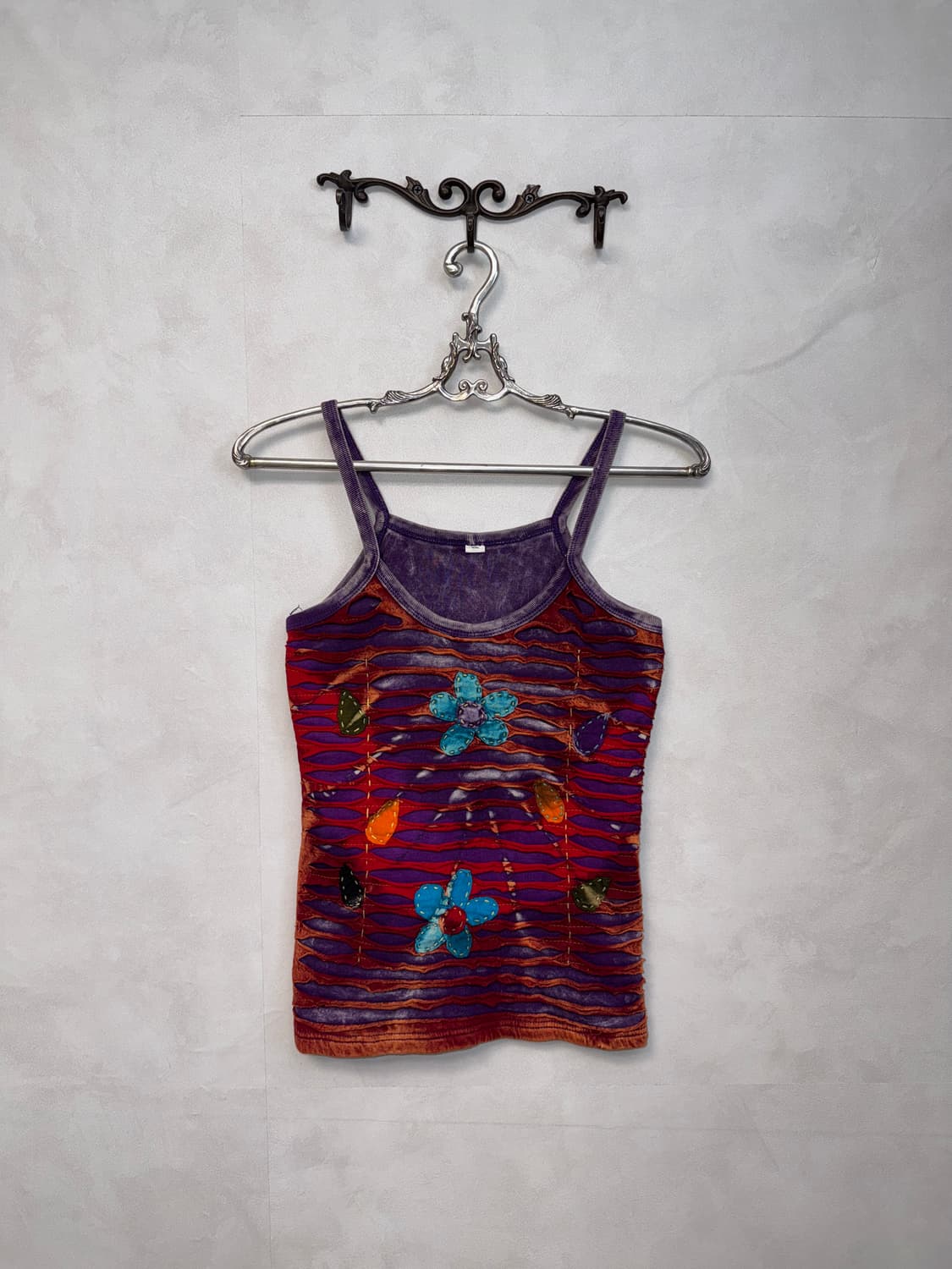 Purple grunge hippie tie dye sleeveless 상품이미지1