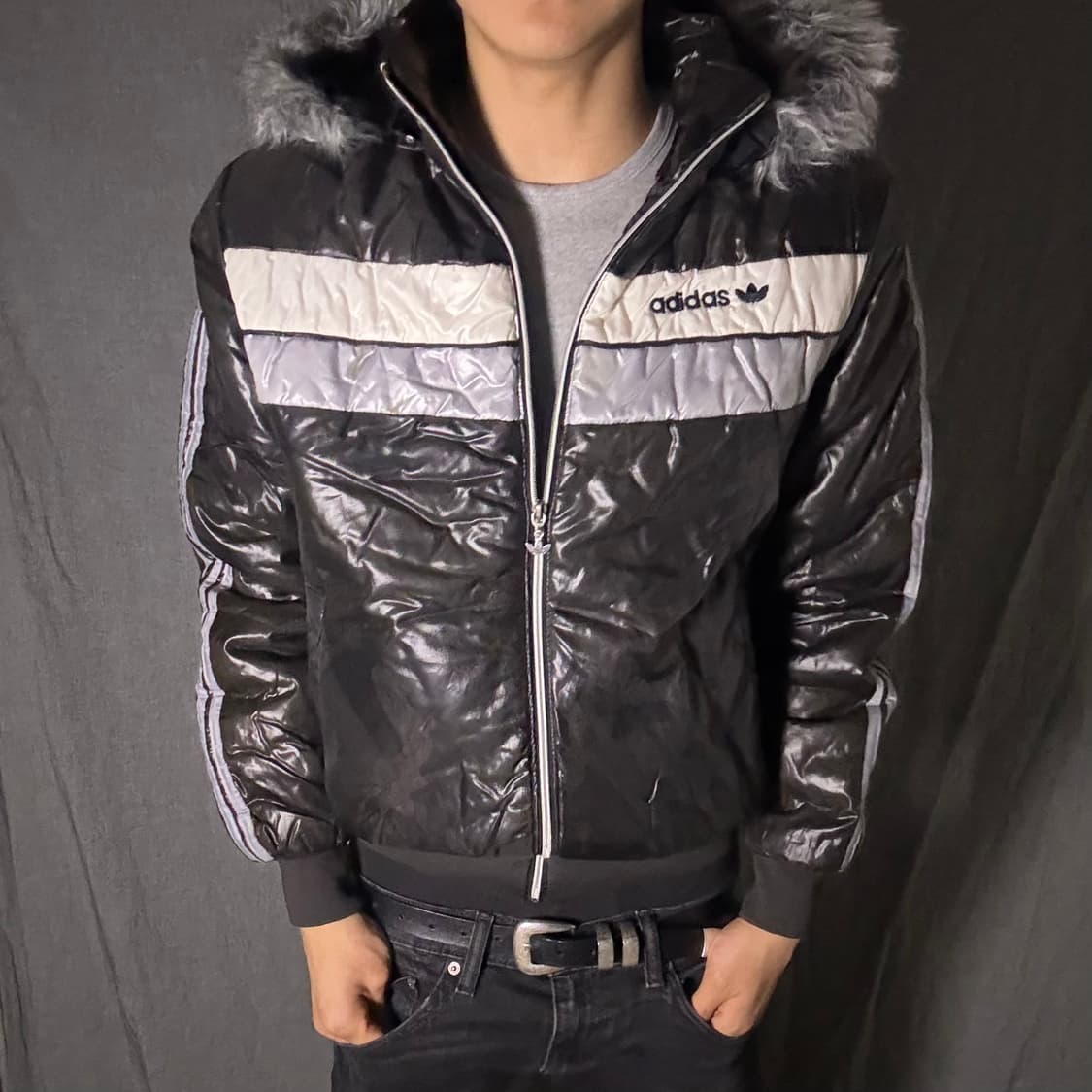 아디다스 y2k 카모 크롭 점퍼 상품이미지4