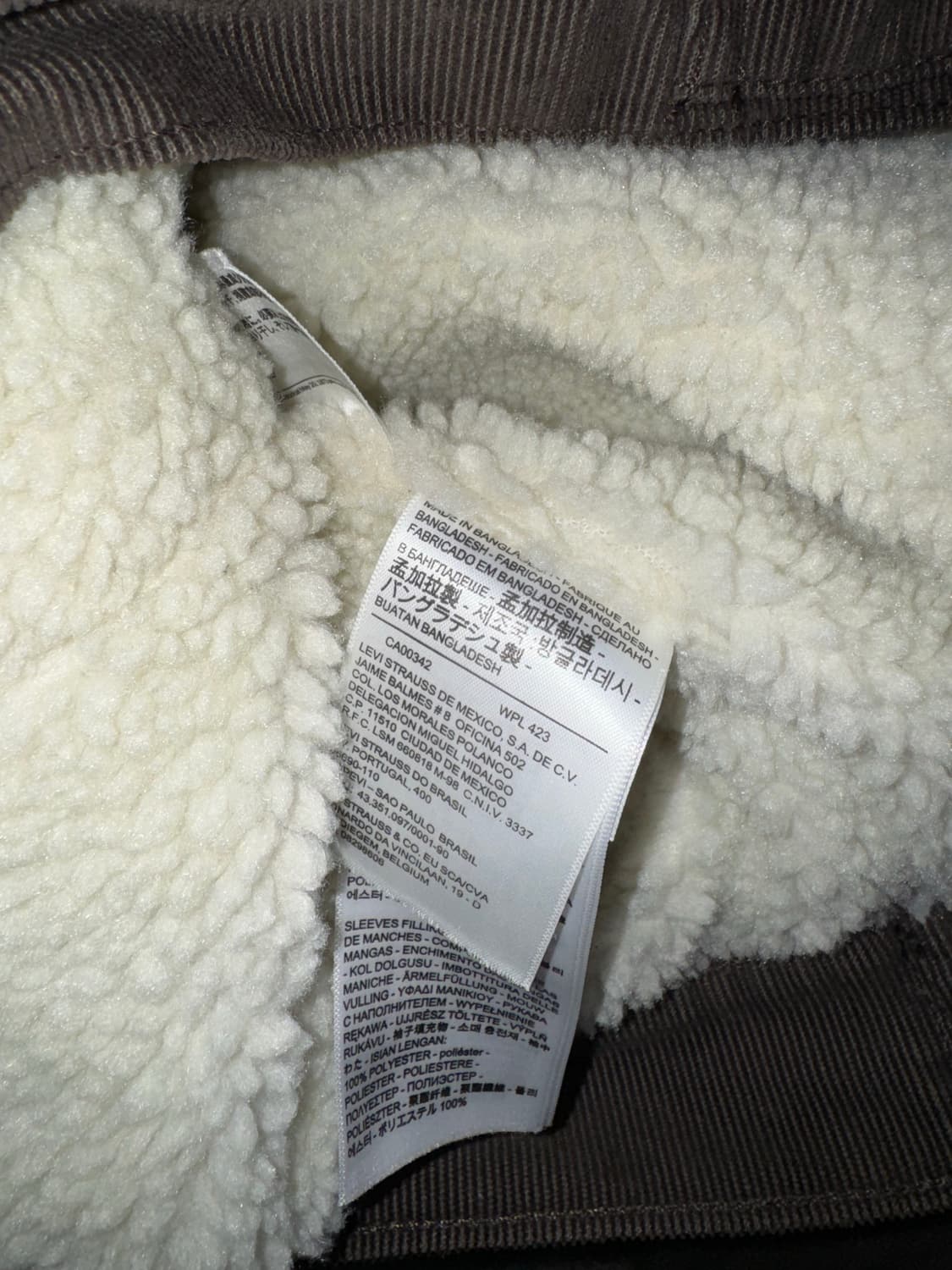 [M] 리바이스 타입3 코듀로이 쉐르파 자켓 브라운 상품이미지9