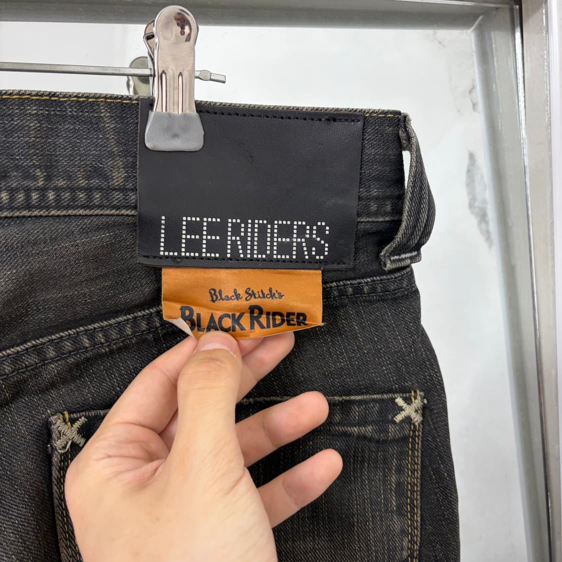 Lee 재팬 블랙라이더 흑청 데님 팬츠 상품이미지8