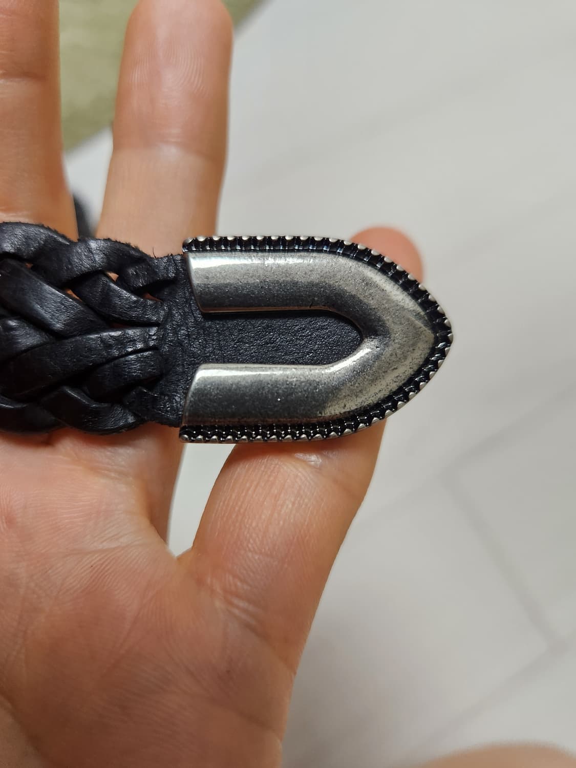 지오다노 웨스턴 레더 블랙 벨트  상품이미지2