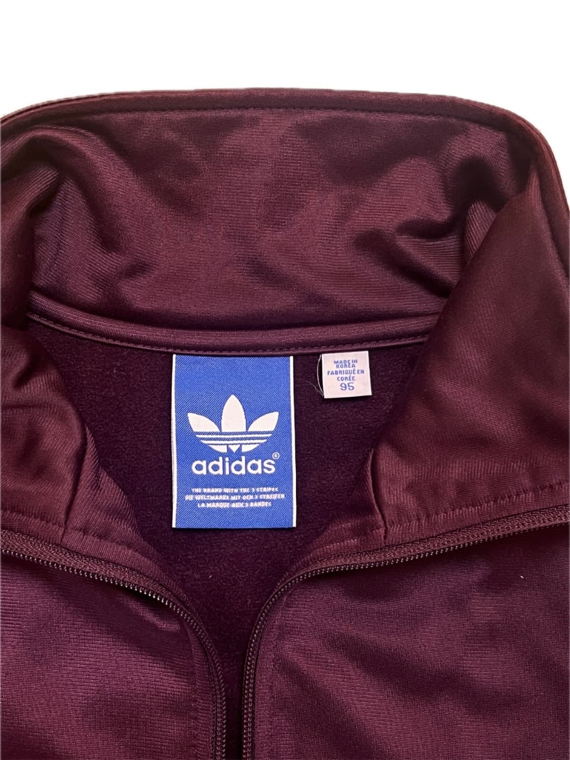 아디다스 트랙탑 / 와인+스카이블루 / 95 상품이미지2