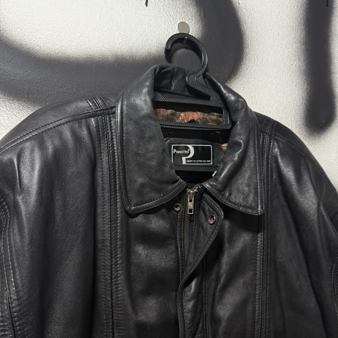 VTG 빈티지 100% 쉽스킨 절개 디테일 퀼팅 양가죽 봄버 자켓 상품이미지3