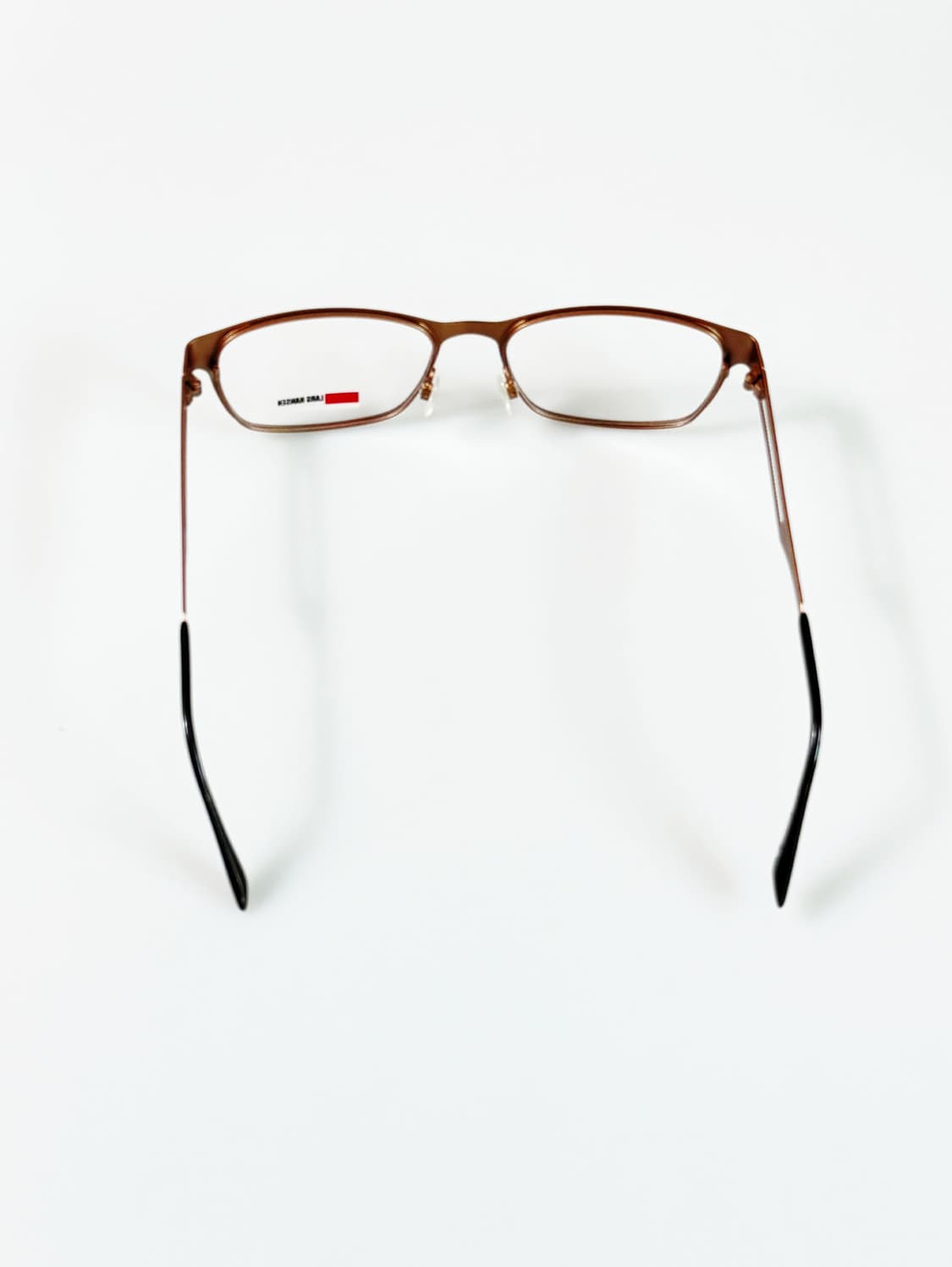 유럽제 LARS HANSEN 메탈릭 슬림 스퀘어 빈티지 안경 상품이미지5