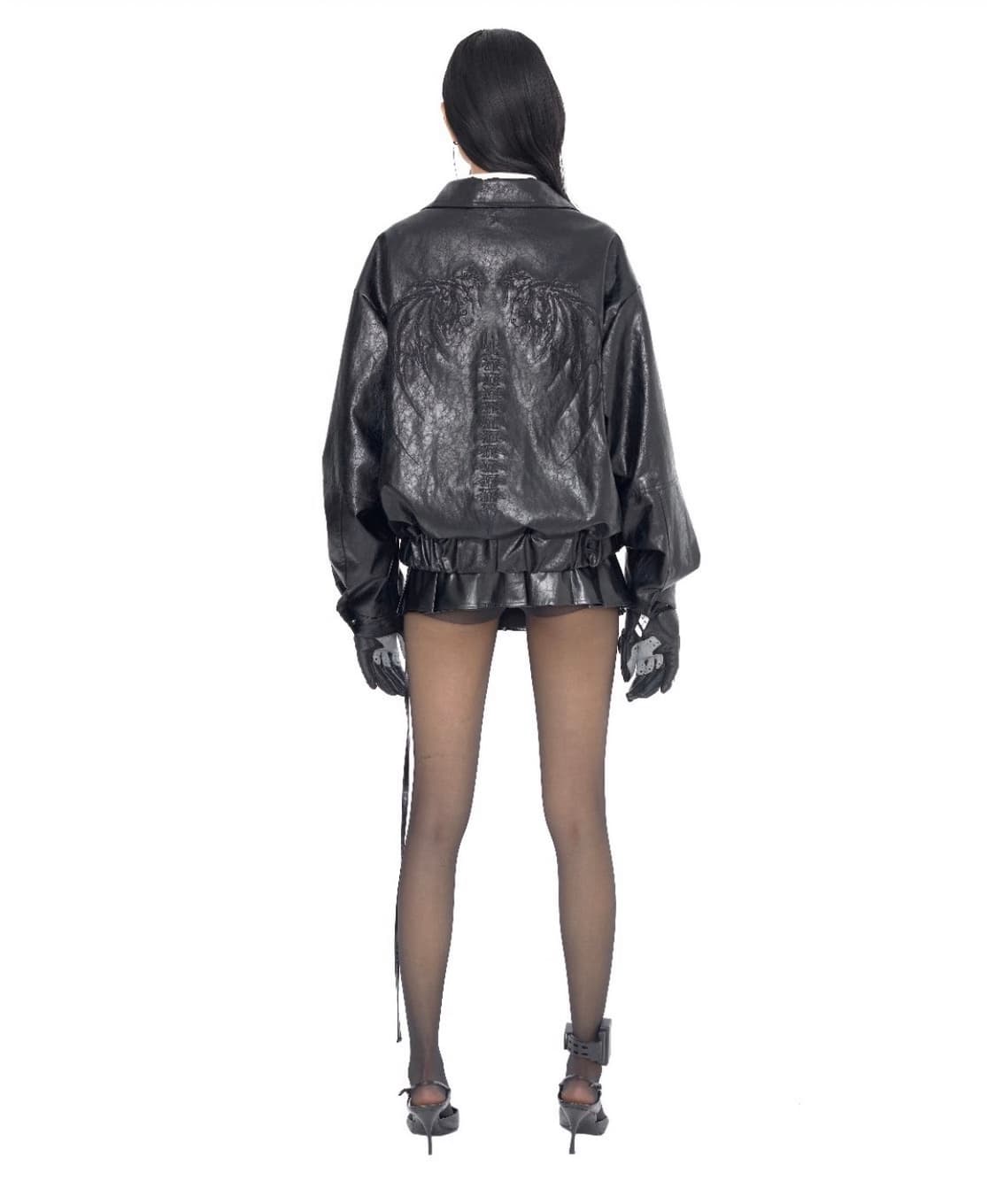 Bonnae 본네 embroidered leather jacket 상품이미지3