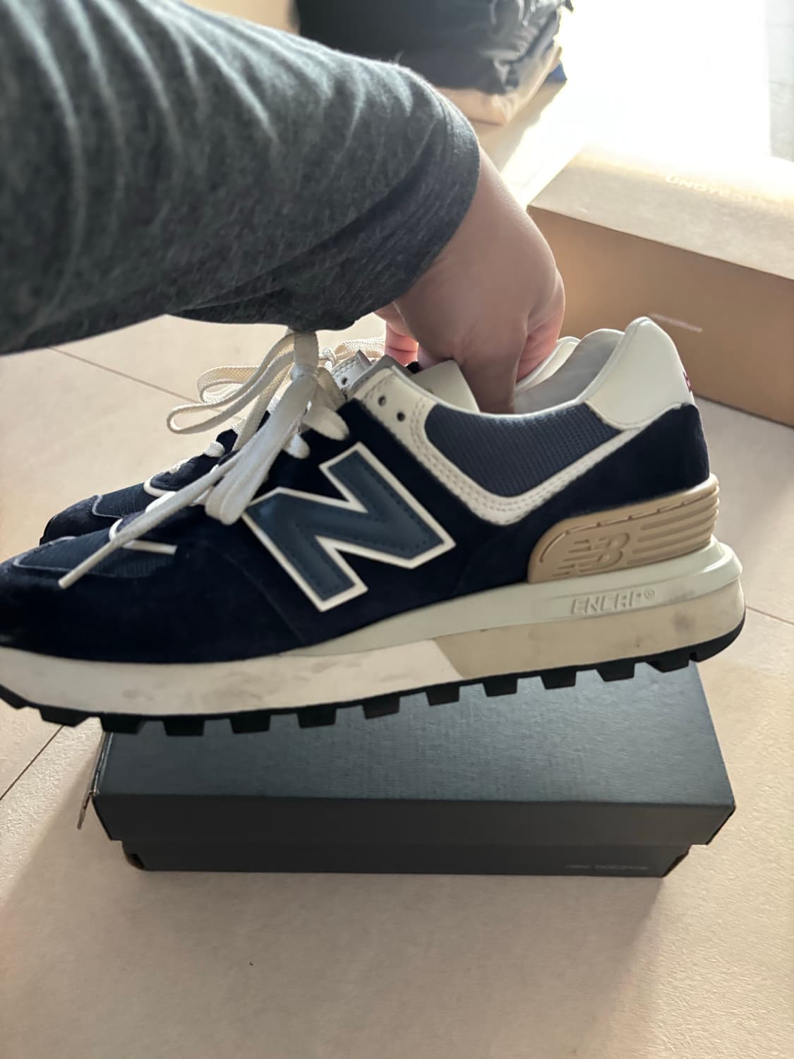 [250] 뉴발란스 574 레거시 네이비 상품이미지7