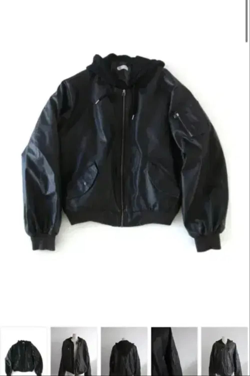 디에이디 후드 가죽 패딩 점퍼 상품이미지3