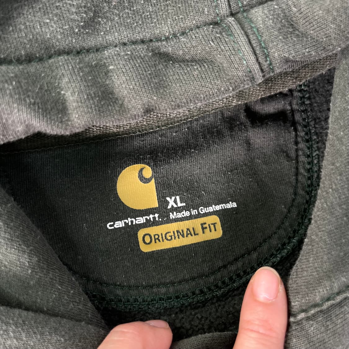 110 칼하트 WIP 카키그린 후드티 상품이미지2