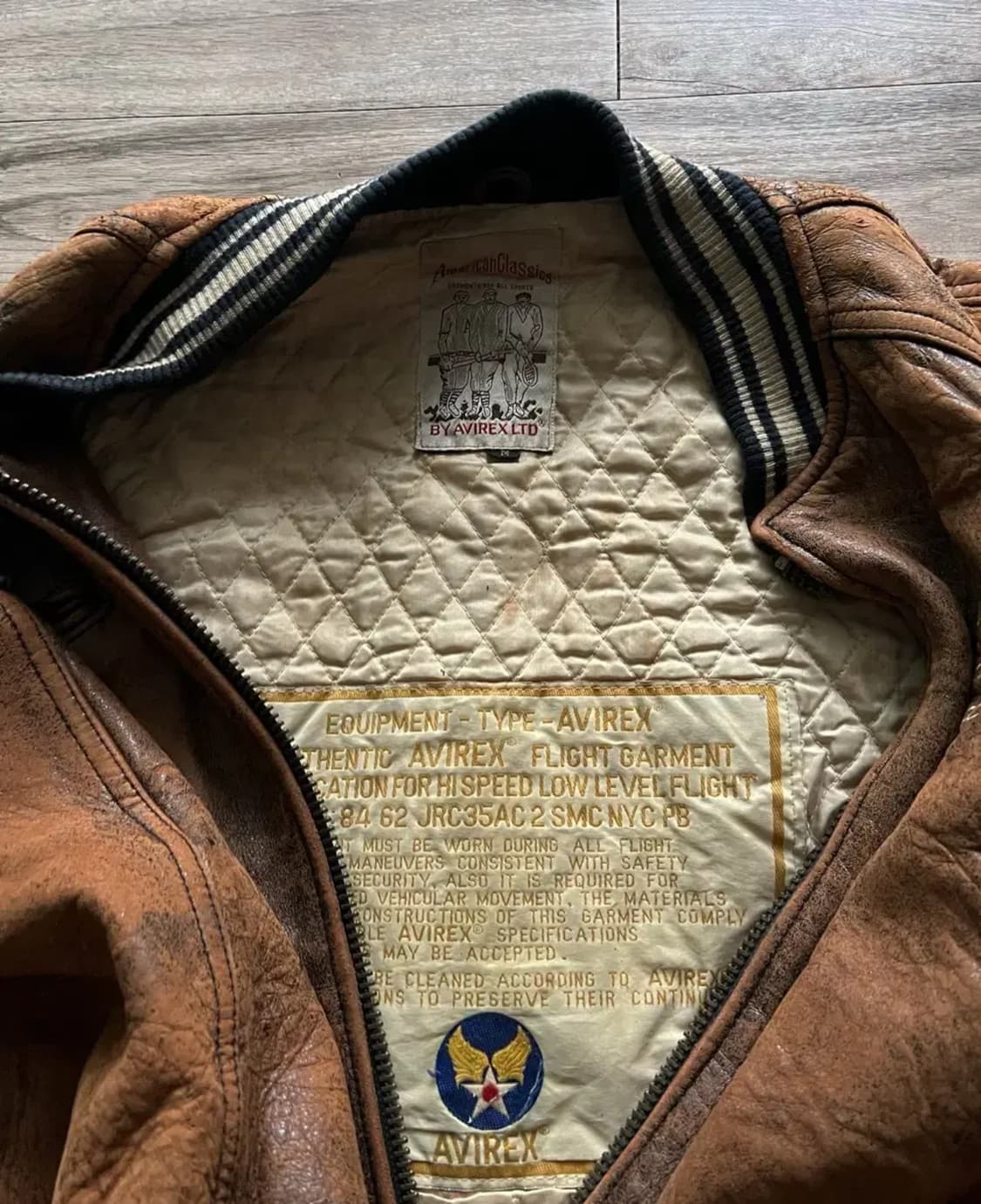 아비렉스 레더 봄버 M 상품이미지5