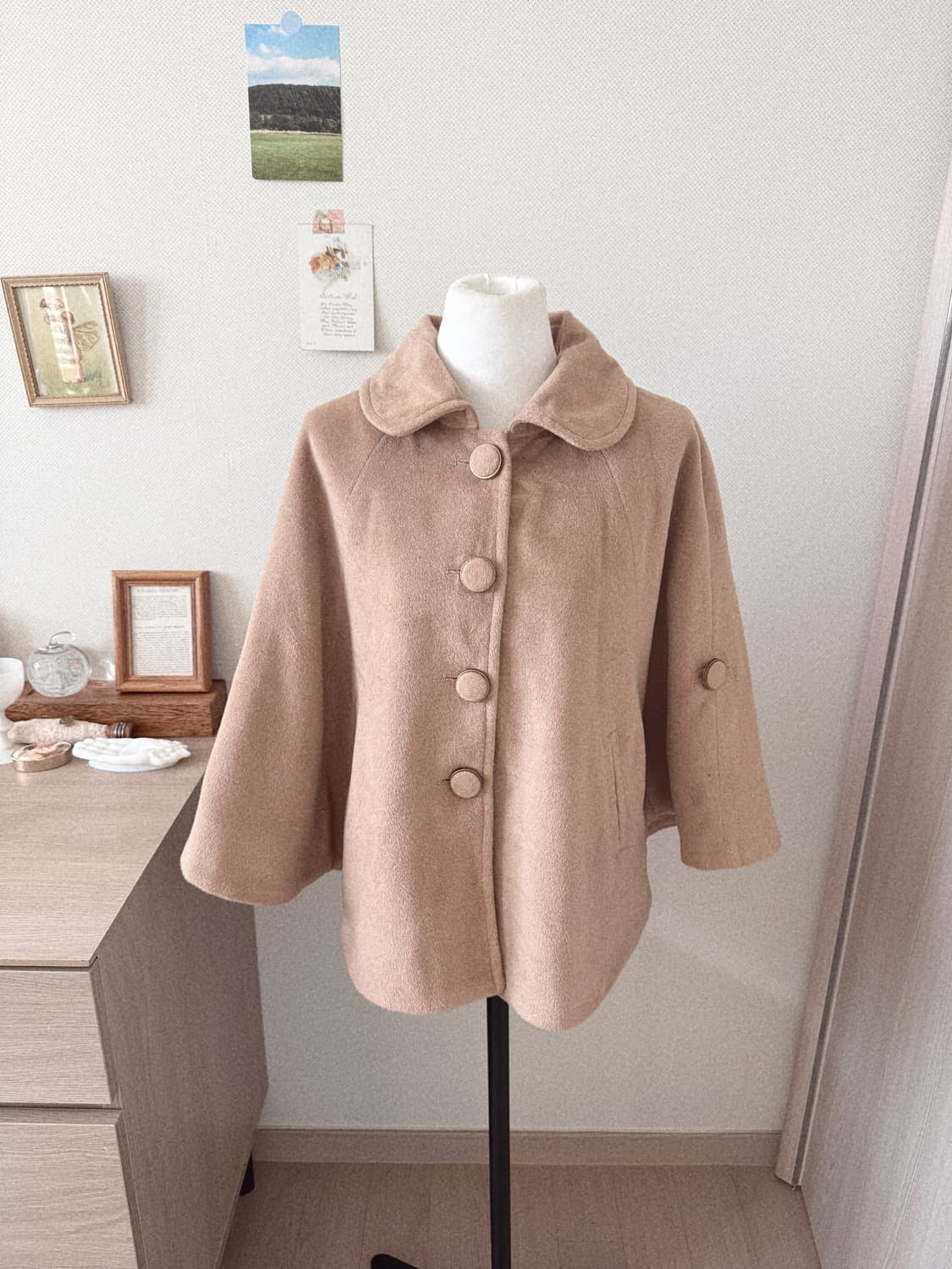 모리걸 케이프 코트.. 🤎 상품이미지1