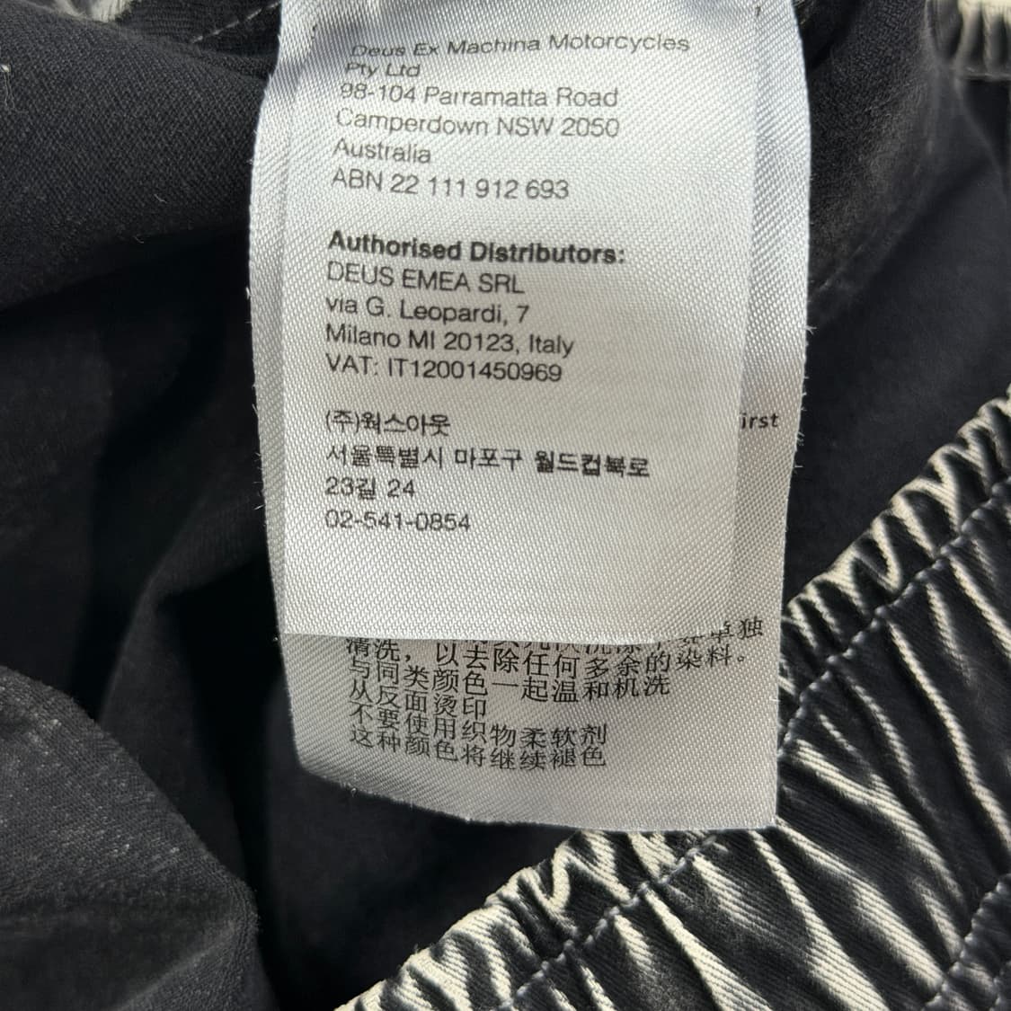 데우스 엑스 마키나 워싱 데님 쇼츠 반바지 블랙 L 상품이미지4