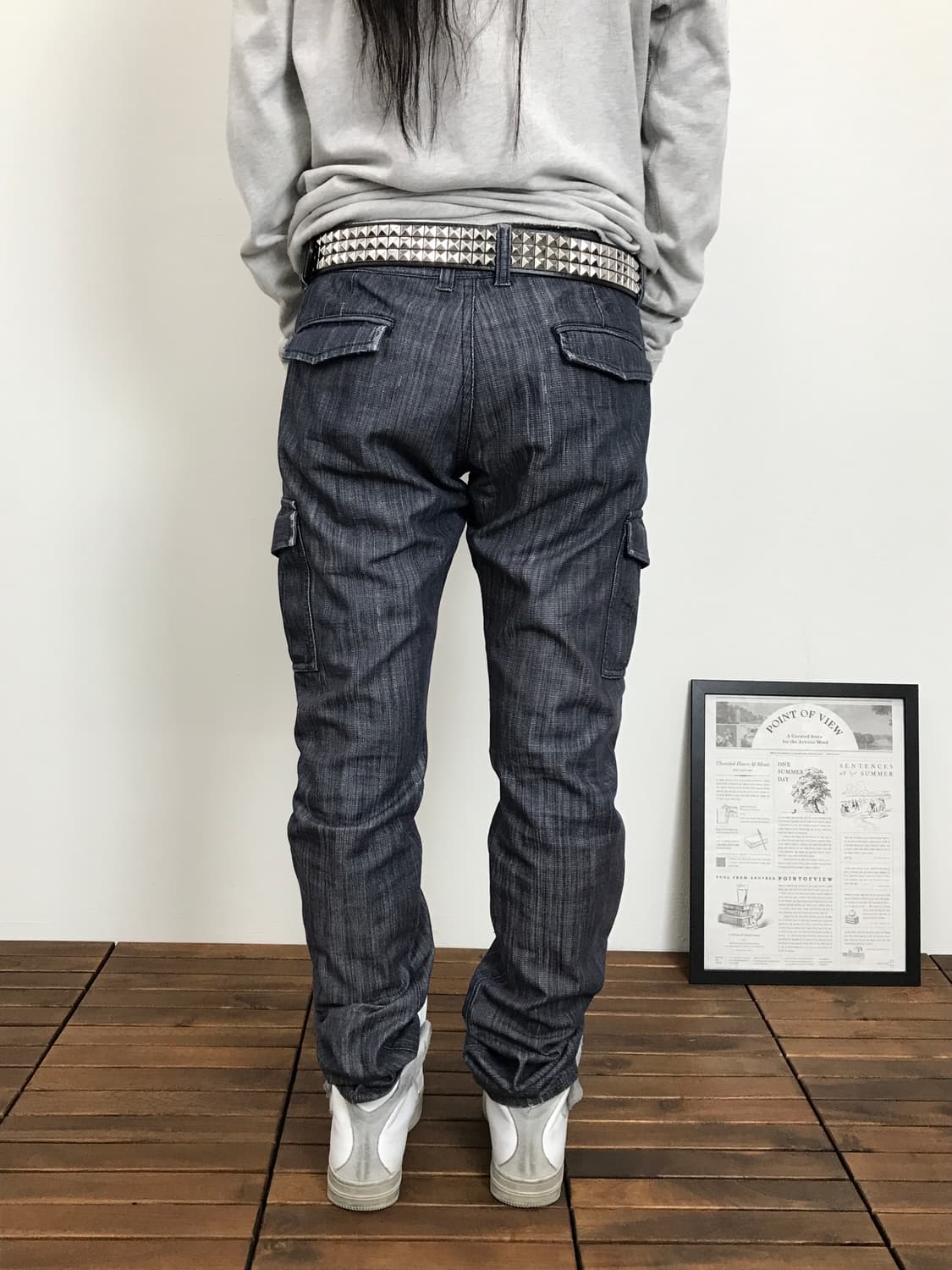 Jpn Denim Cargo Straight Pants 상품이미지3