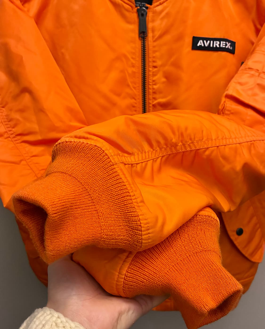 (L~XL)아비렉스 MA-1 USA 백로고 항공점퍼 플라이트자켓 마원 상품이미지5