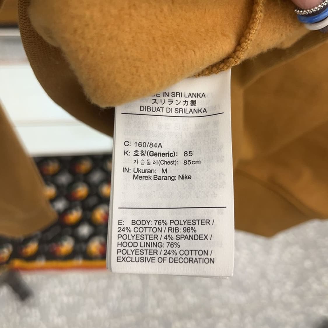 나이키 올드스쿨 레트로 스우시 크롭 기모 후드티 M C07701 상품이미지6