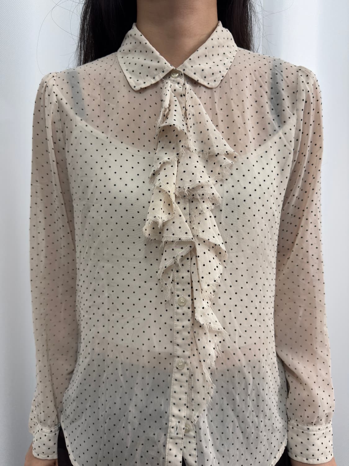 yecca vecca frill dot blouse 상품이미지2