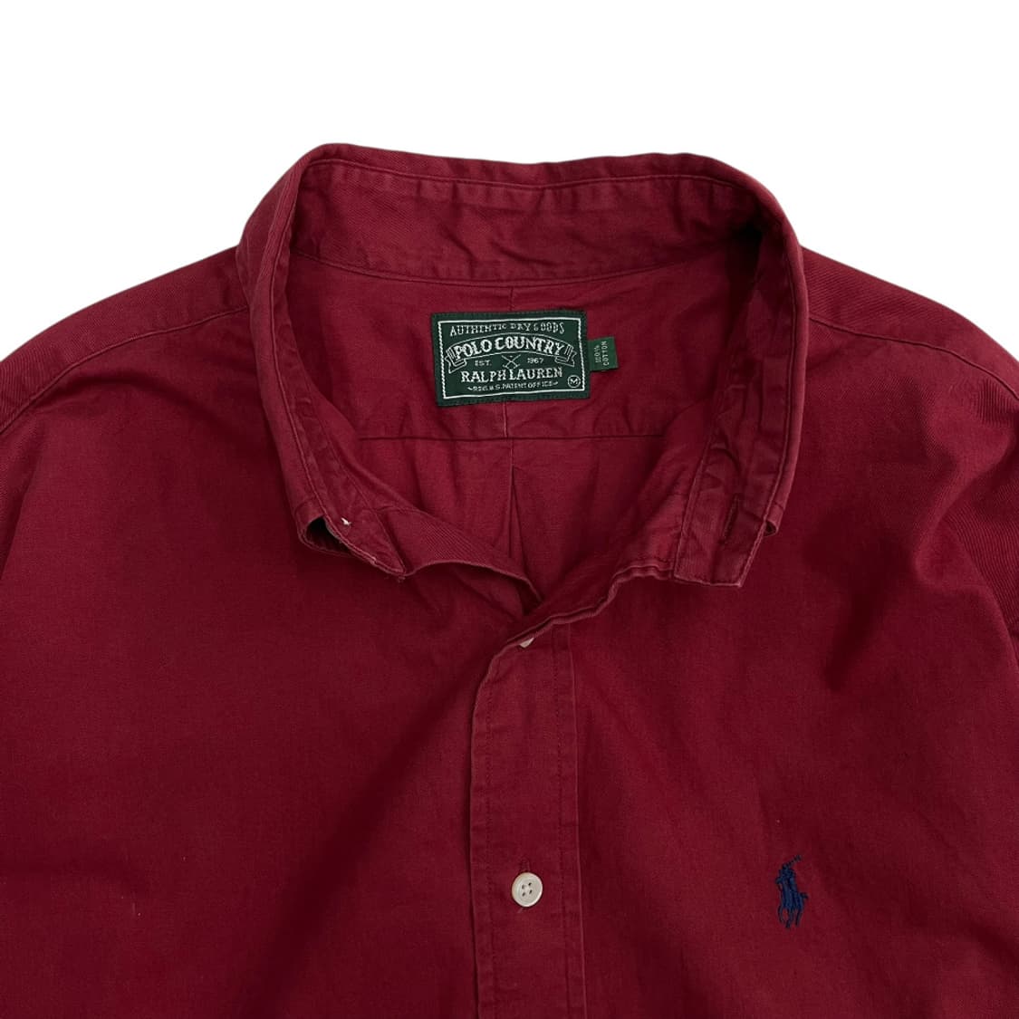 폴로 랄프로렌 네이비포니 와인 셔츠 M 상품이미지5