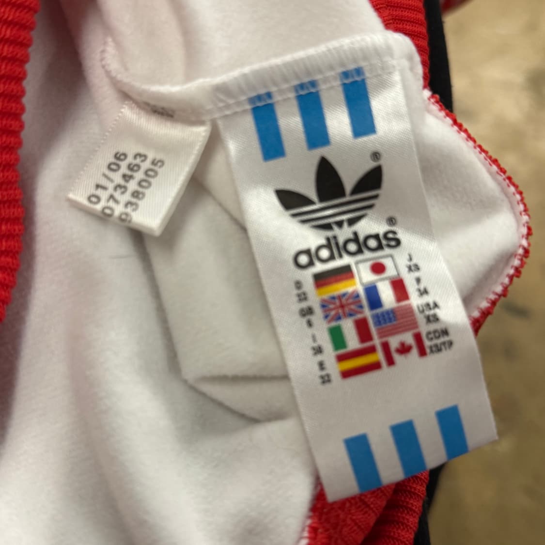 아디다스 흰빨 화이트 레드 트랙탑 져지 상품이미지8