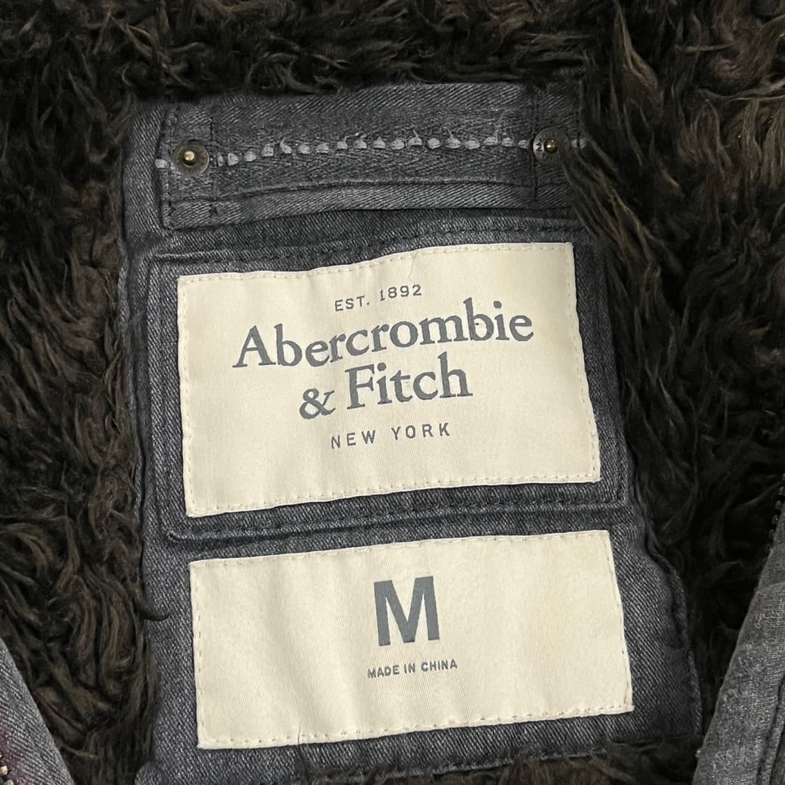 아베크롬비 울프죠 털 그레이 후드집업  상품이미지5