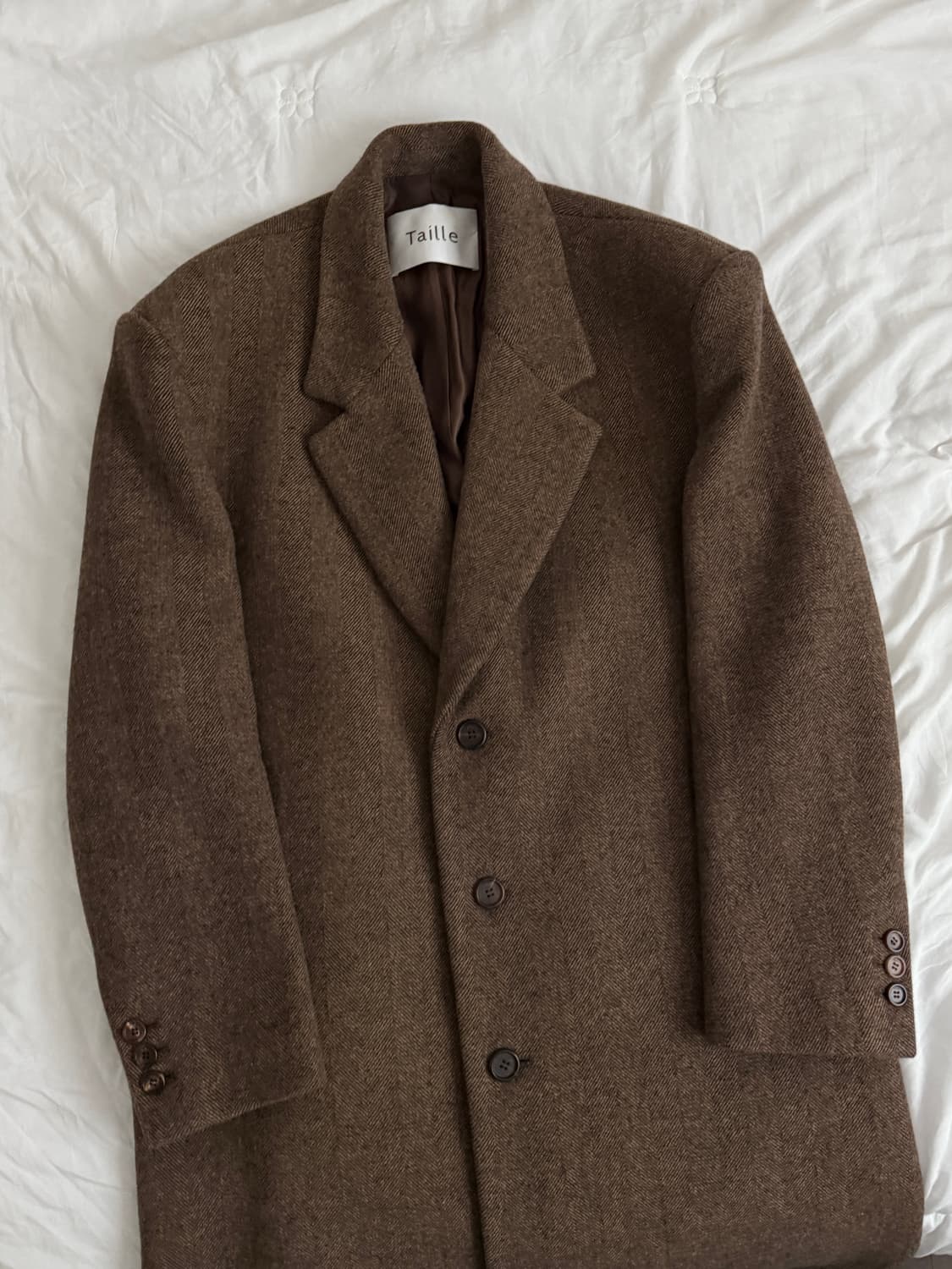 24fw 타일레 싱글코트 오커브라운 2사이즈 상품이미지2