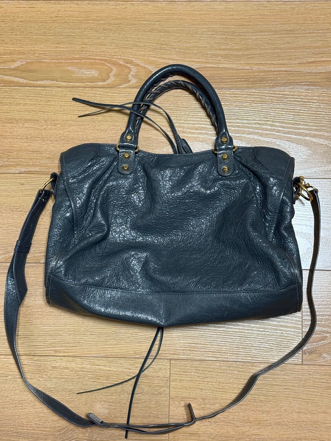 발렌시아가 모터백 시티백 다크그레이 미디움 상품이미지7