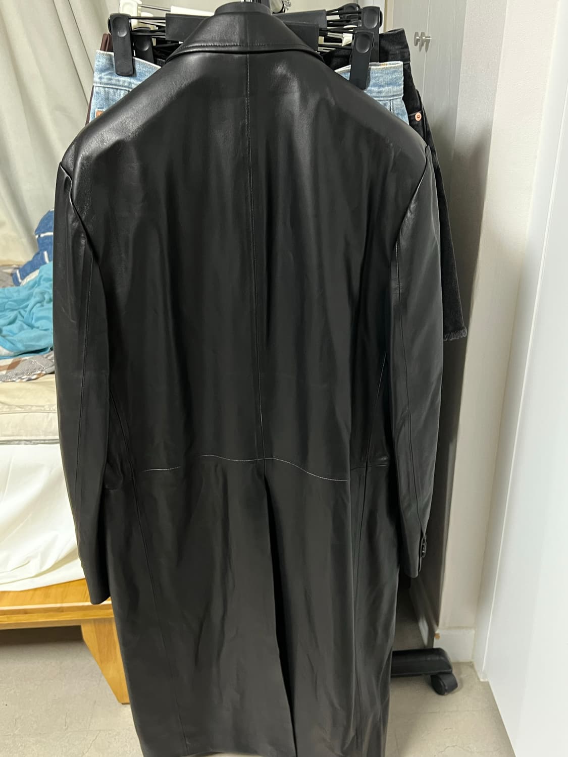 토니웩 24FW 나파 레더 더블코트 (S 새상품) 상품이미지4