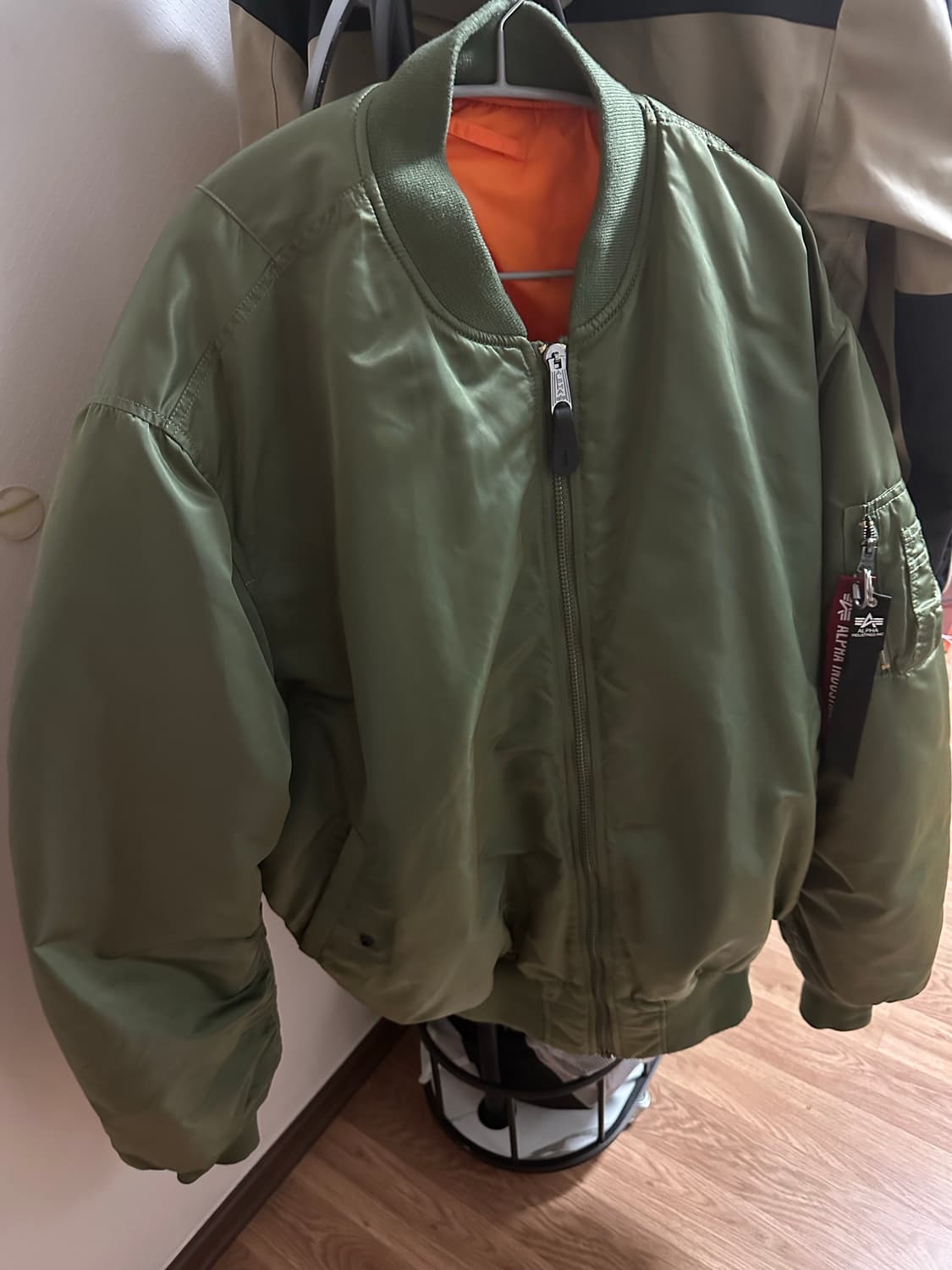 알파인더스트리 MA-1 봄버 자켓 카키 3xl 상품이미지1
