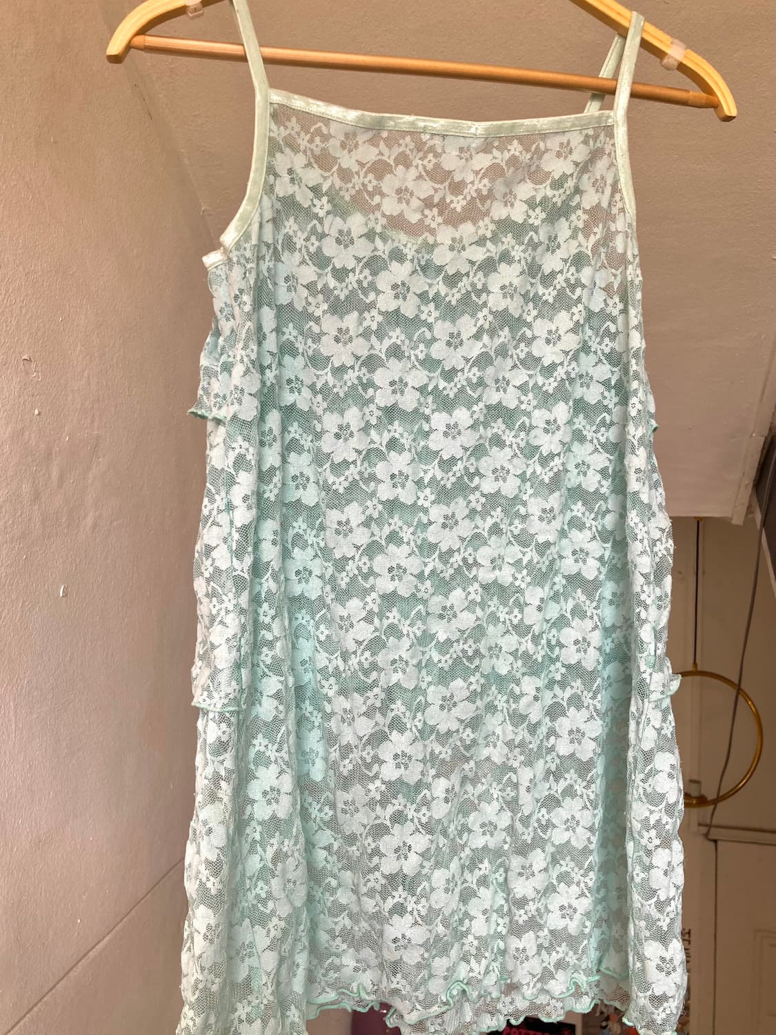 하구미 프릴 레이스 캉캉 하늘 나시 상품이미지6