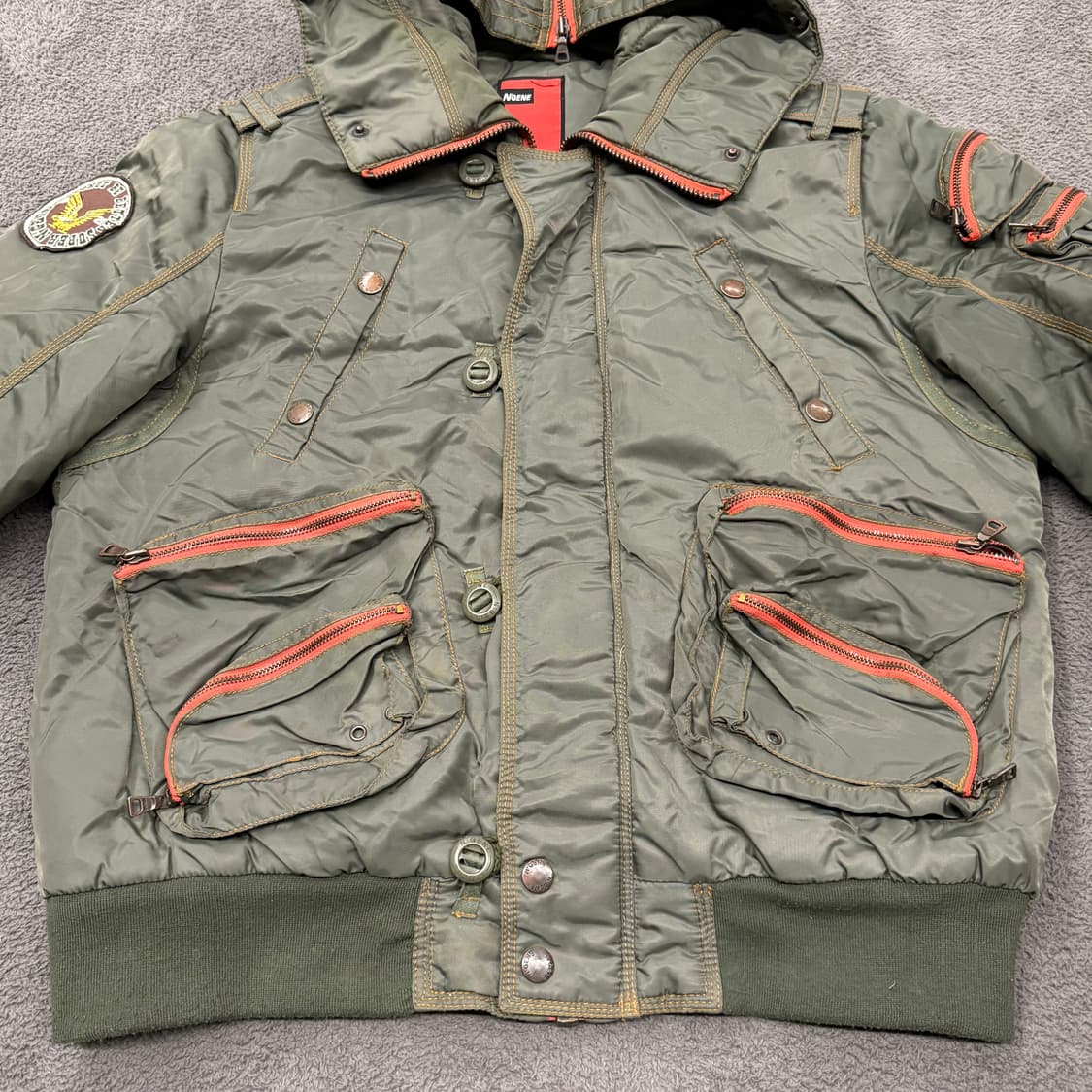 [정품/105] N'GENE 멀티 포켓 N-2B 플라 이트 자켓 c1 상품이미지3